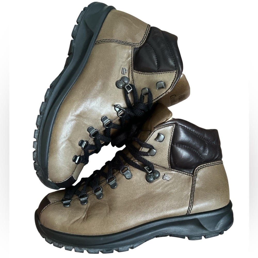 Finn Comfort Germany Garmisch Chukka Lace Up Boots Brown Leather Size 7 LIKE NEW - Picture 4 of 6